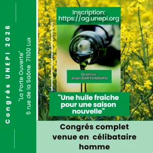 Congrès UNEPI 2026 célibataire homme