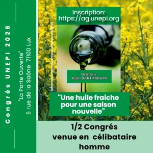 1/2 congrès UNEPI 2026 célibataire homme