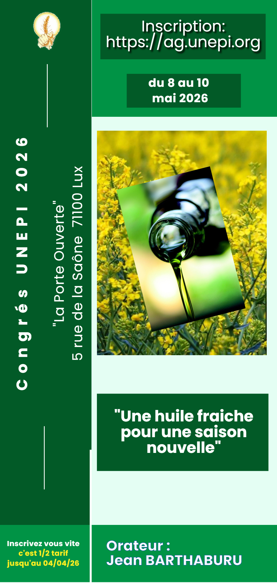 Congrès UNEPI 2026 flyers